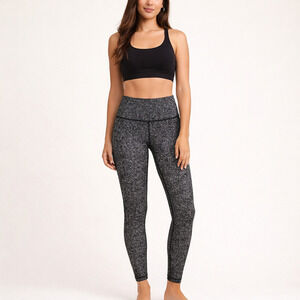 Lululemon Wunder Under Pant III 2 Line Up Black White Leggings High Rise
